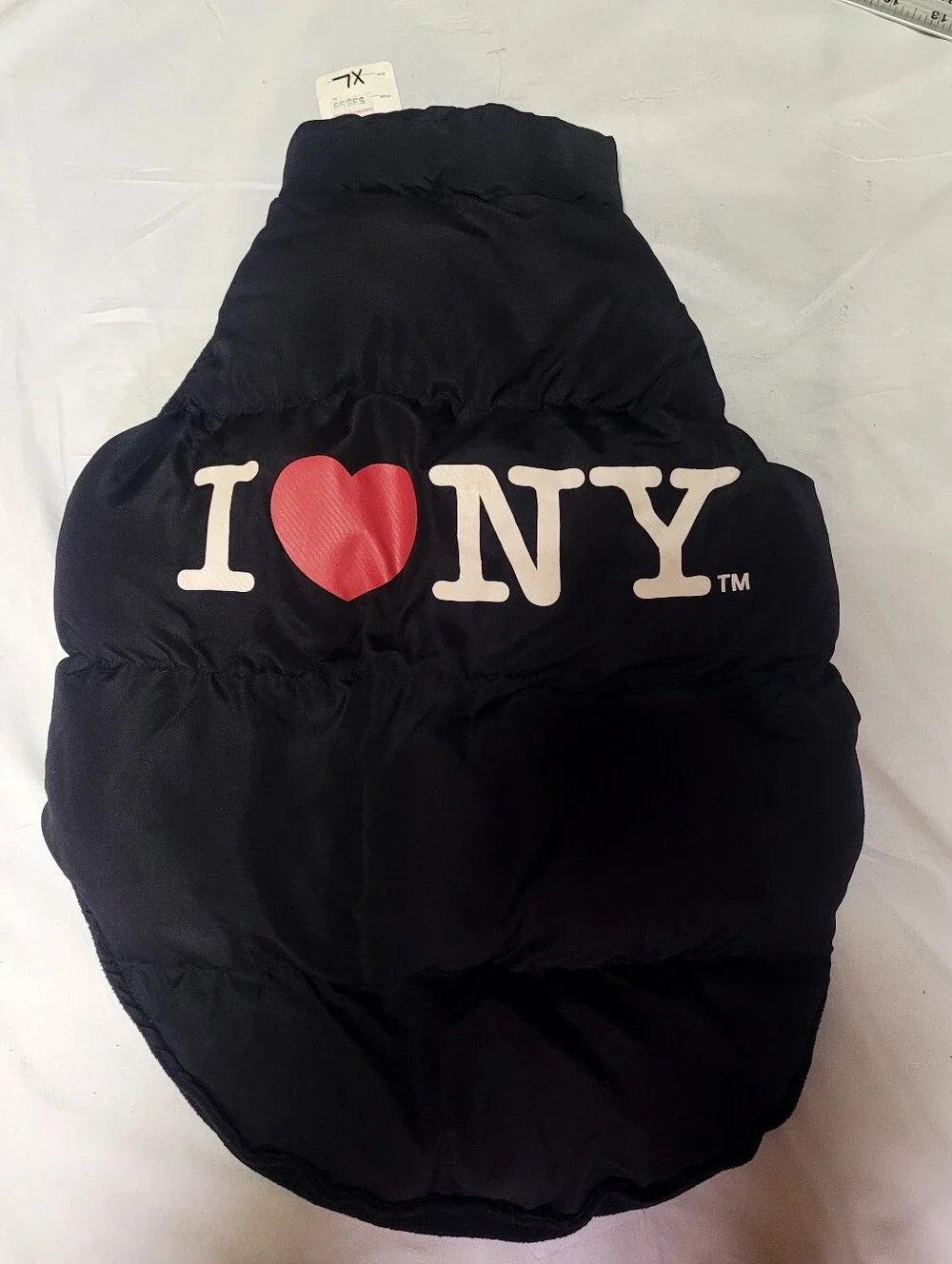 Dog Vest, Black, Size XL